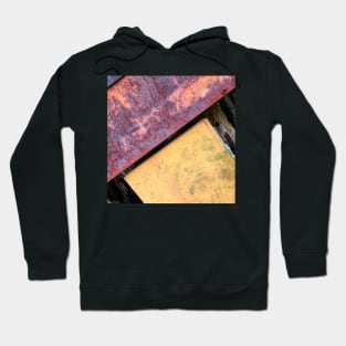 Metal and Rust abstract photography Hoodie